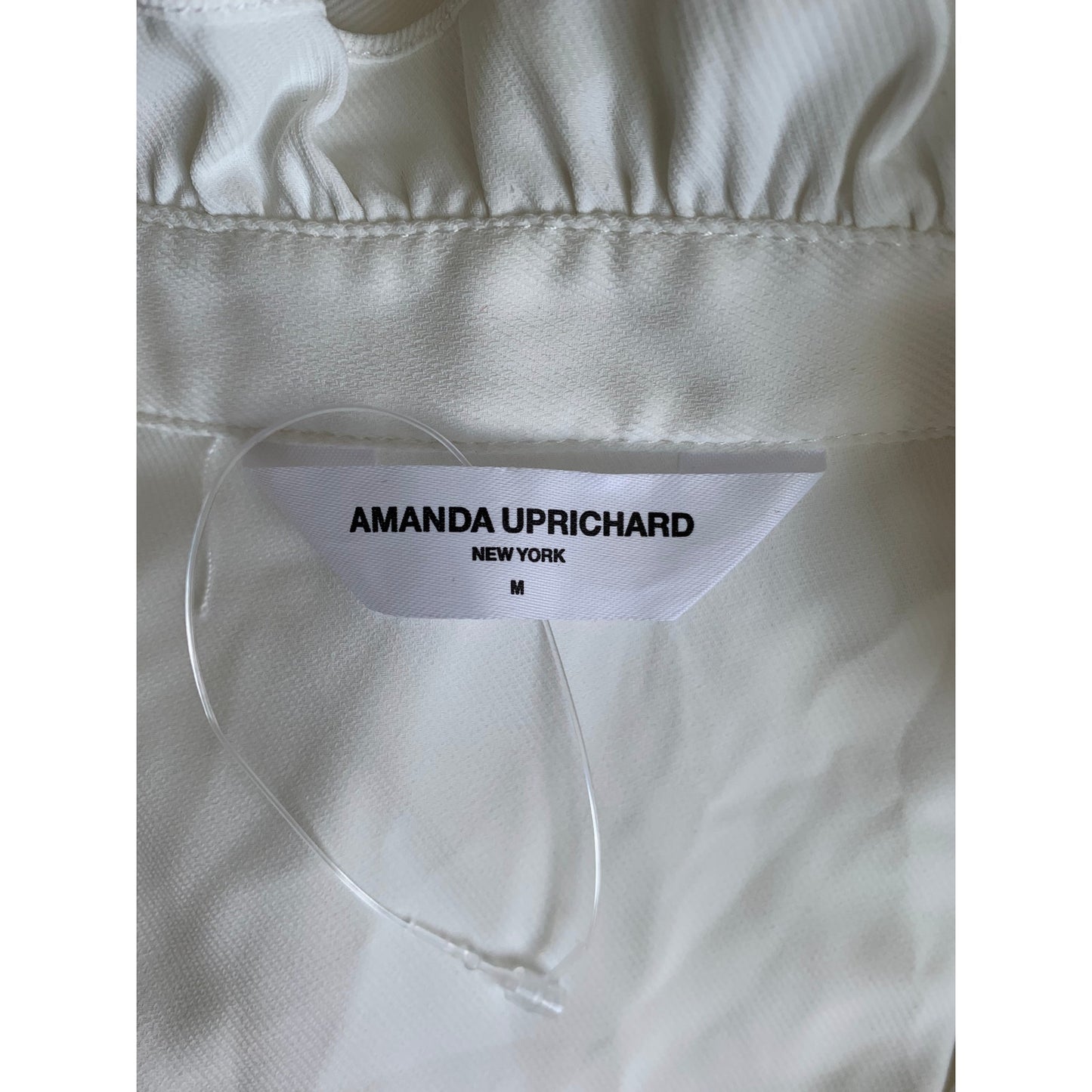 Amanda Uprichard Wilma Midi Tiered Dress in White Medium Pullover Sleeveless
