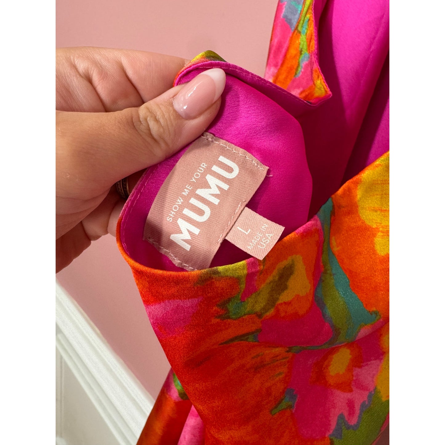 NEW Show Me Your Mumu Jasmine Tie Mini Dress Miss Malibu Multi Size Large