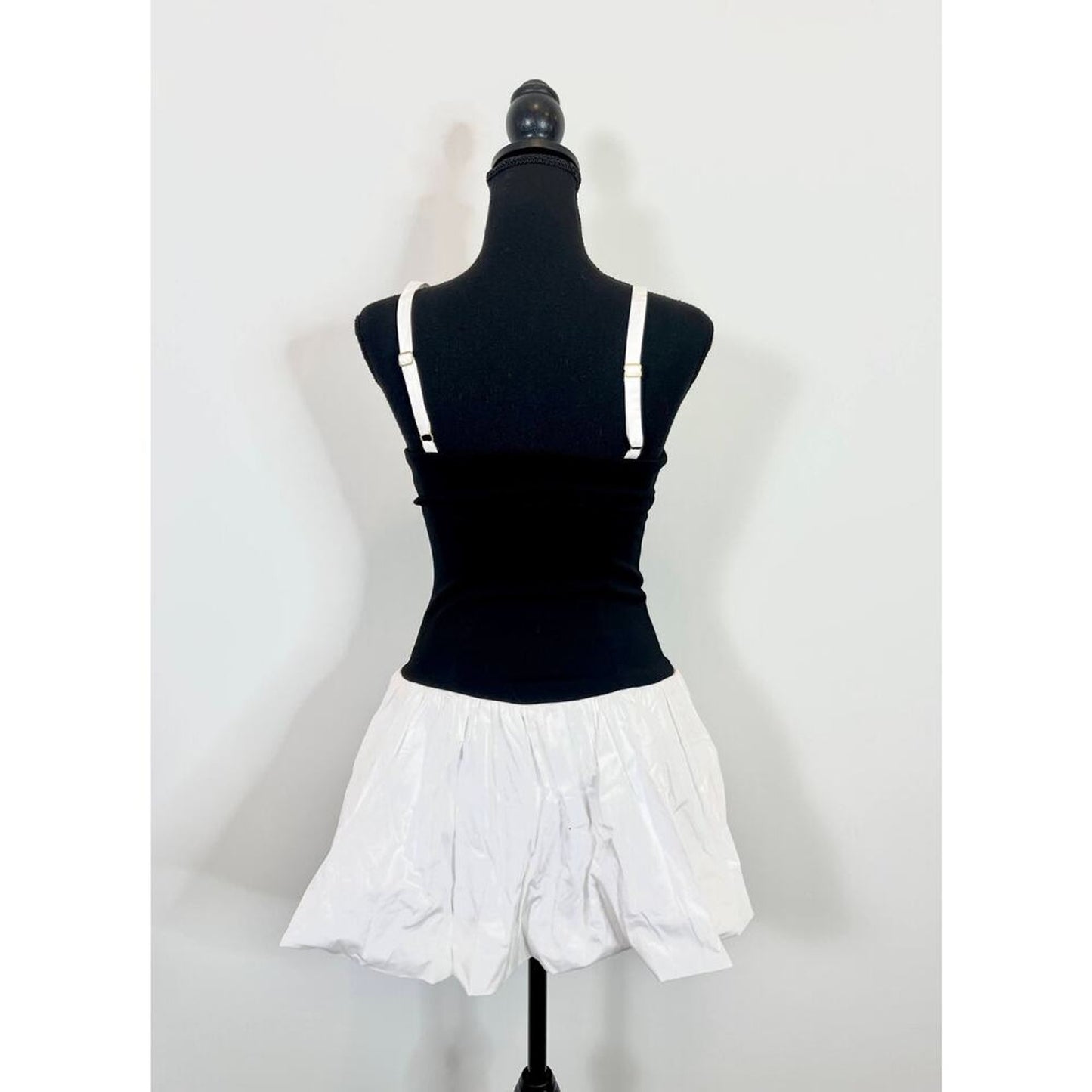 Show Me Your Mumu Tiffany Skort Dress in Black & White Size Small Mini Stretch