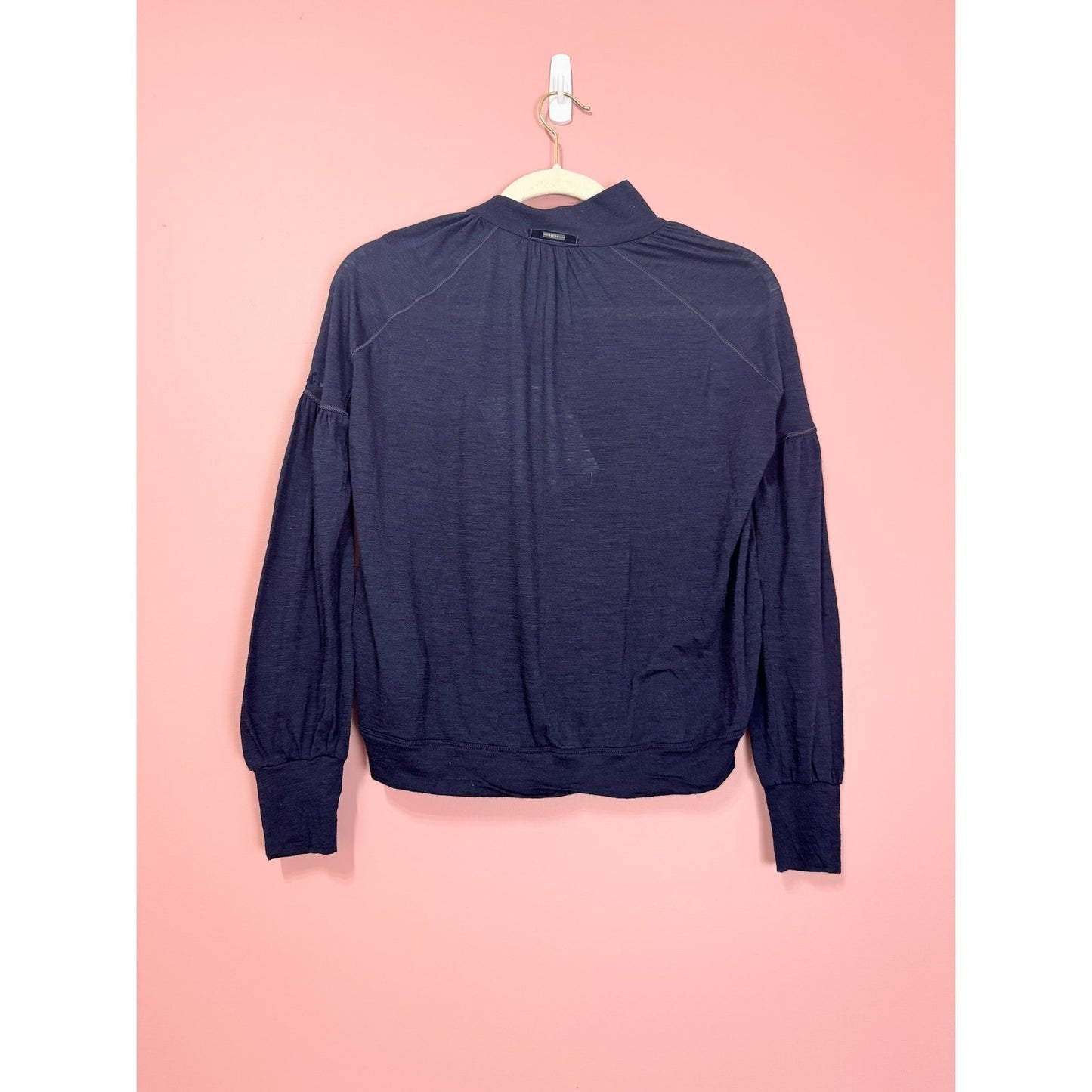High Knit Keepsake Jersey Wool-blend Long Sleeve Top Size XS