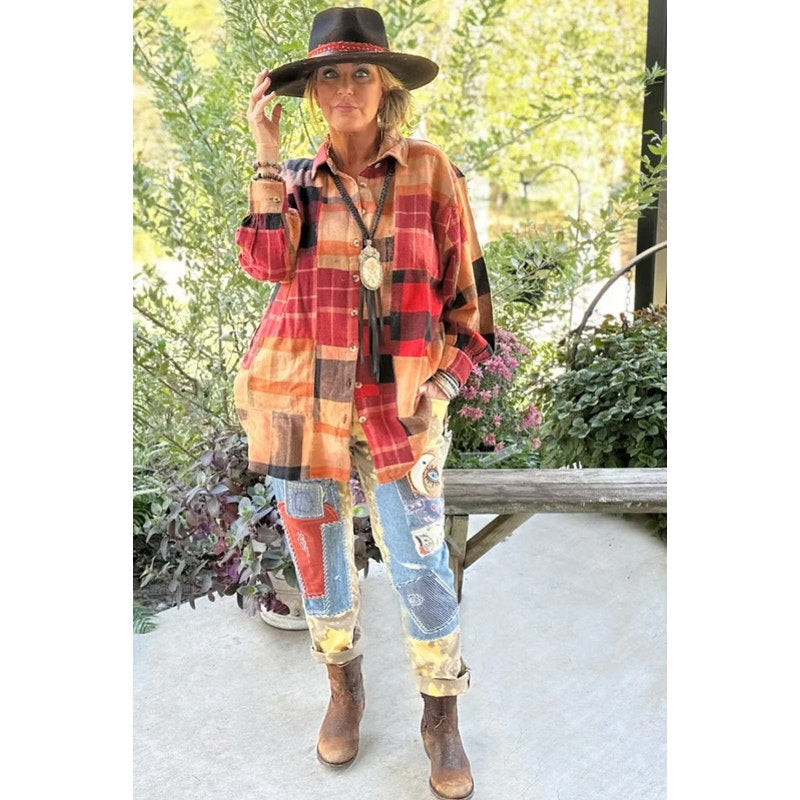 Jaded Gypsy Harvest Moon Flannel L/XL