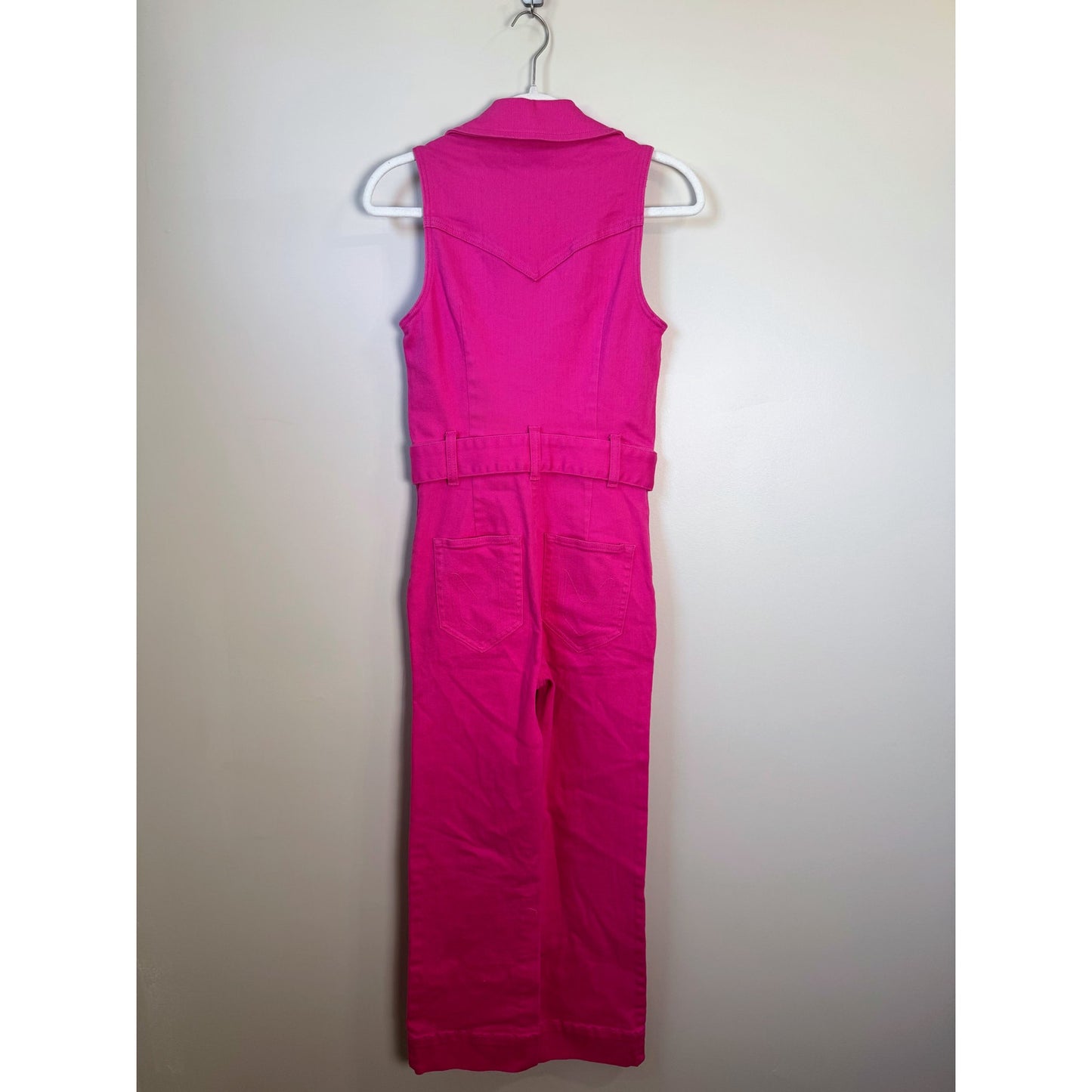 NEW Show Me Your Mumu Jacksonville Cropped Jumpsuit in Hot Pink Size Small