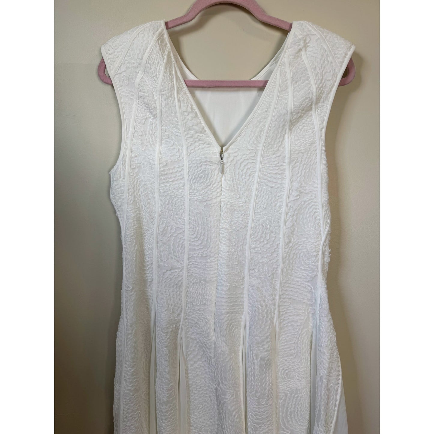 NEW NWT Aje. Soleil Lace Midi Dress White Size 8