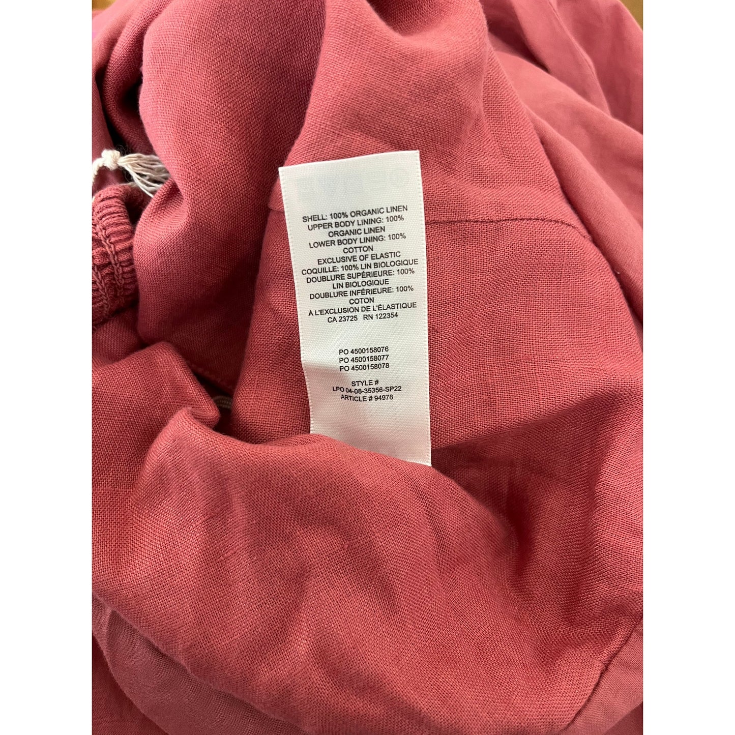 NEW NWT Wilfred Dame Linen Warm Sienna Red Size 8