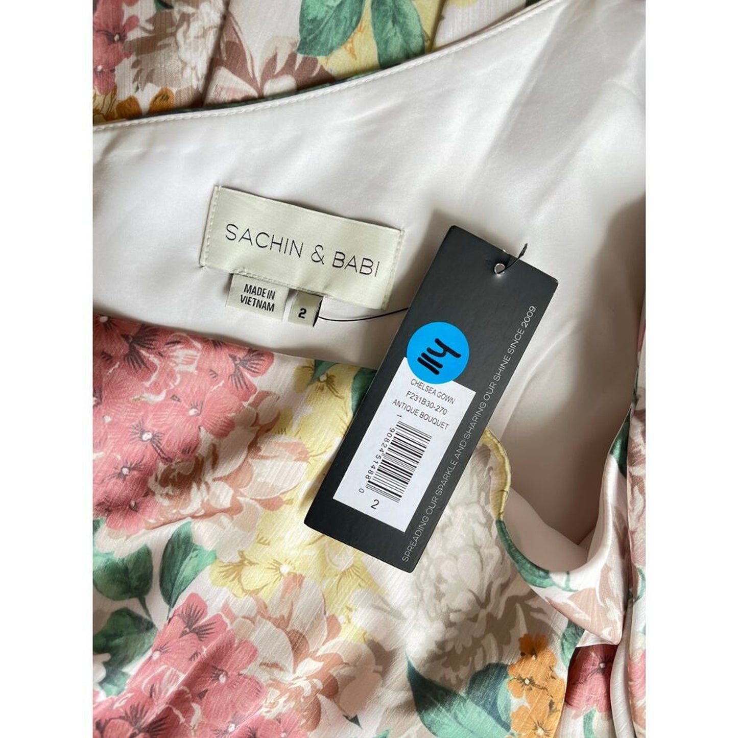 Sachin & Babi Chelsea Gown Antique Bouquet Size 2