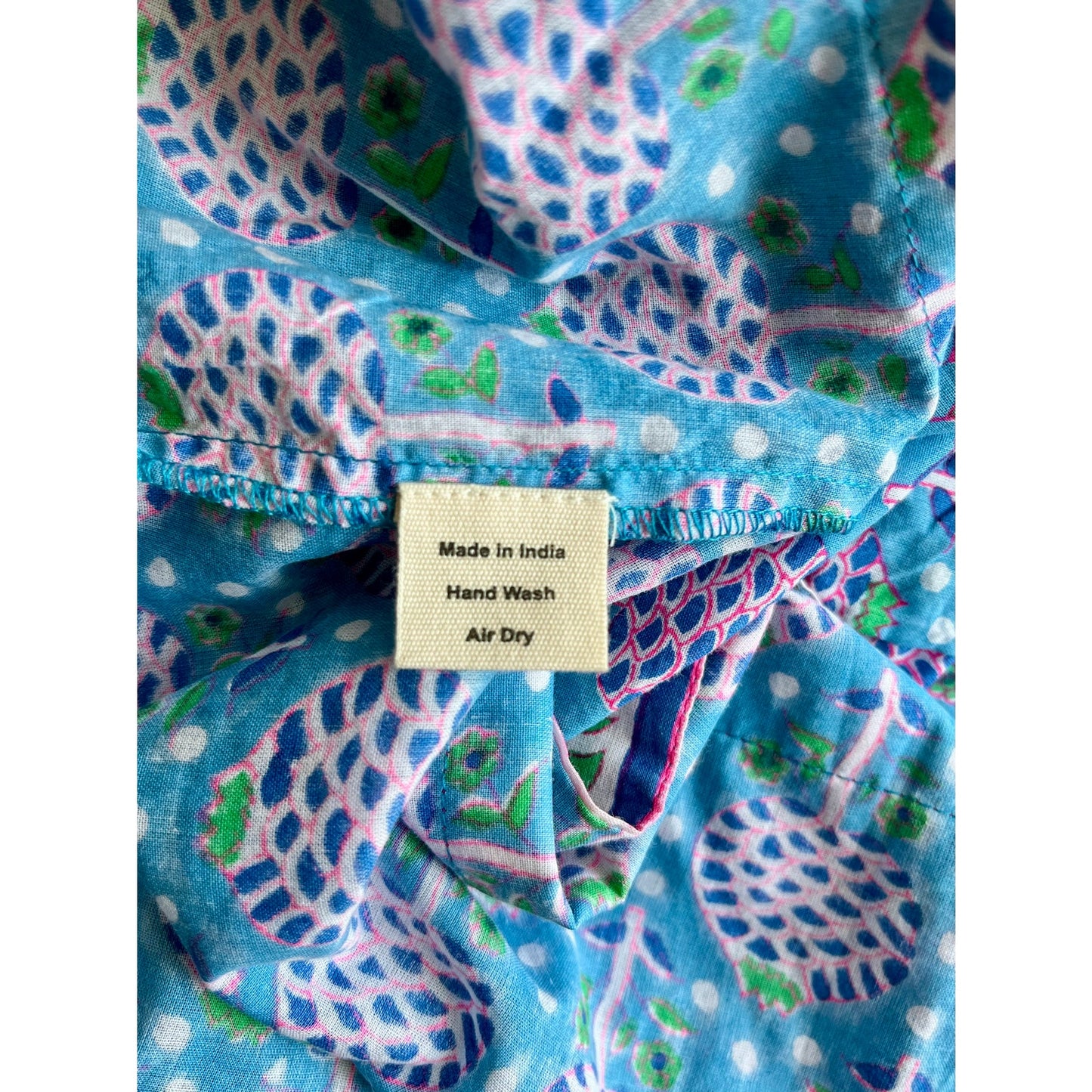 SZ Blockprints Jodhpur Dress Blue Multi Size Medium