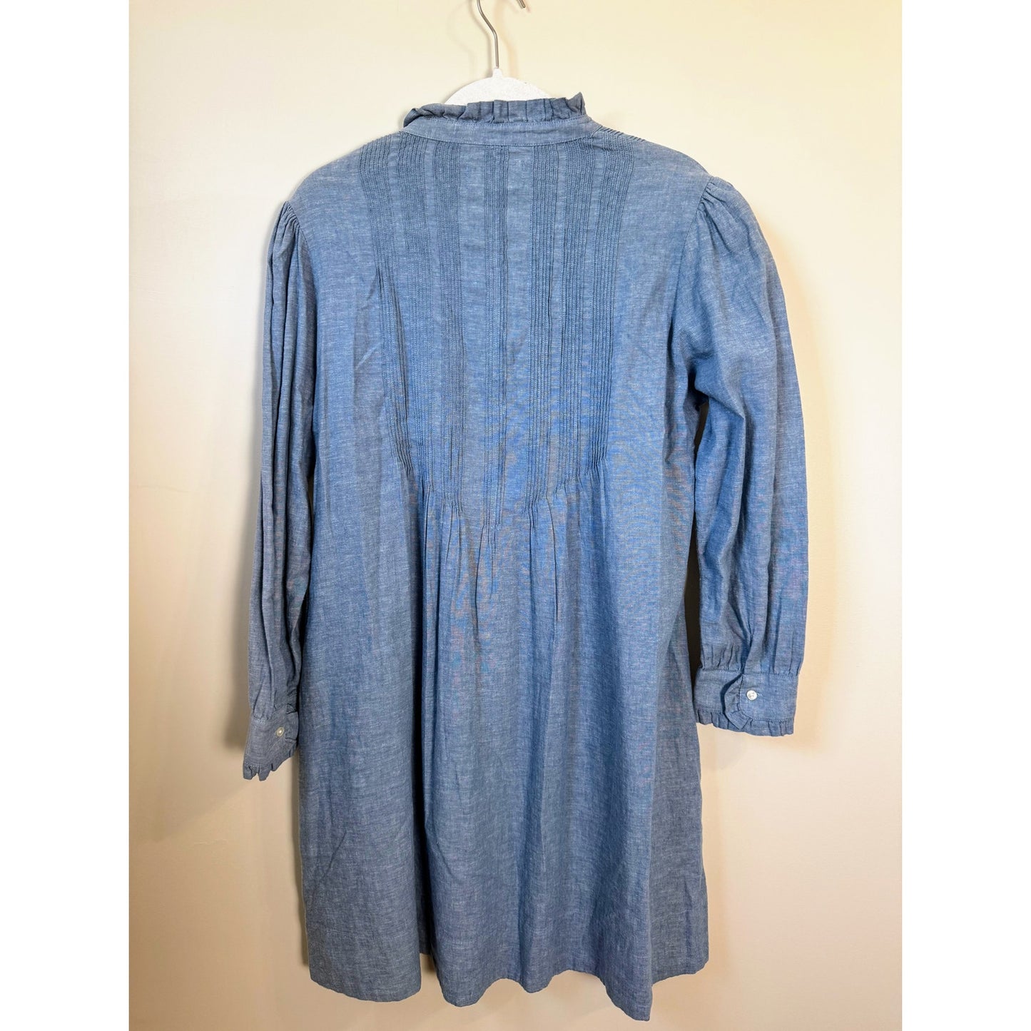 NEW NWT Trovata Birds Of Paradis Eve Chambray Shift Dress Size Large Vintage Indigo