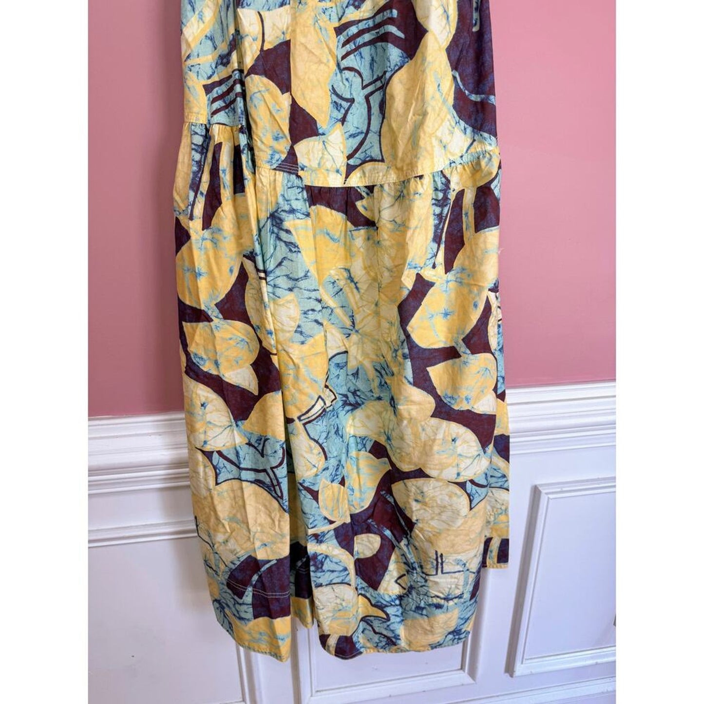 A.L.C Veronica Dress in Carob & Chardonnay Size 4 Maxi Poplin Summer Party