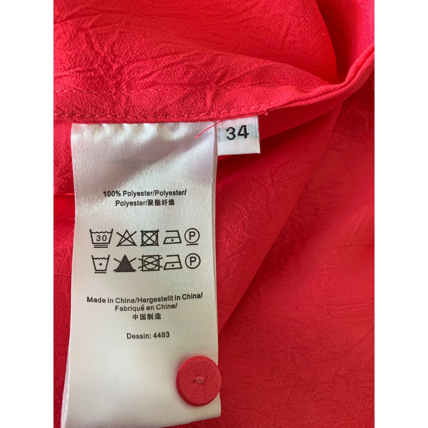 Baum Und Pferdgarten Amami Satin Shift Dress in Bright Pink Size 34 Sleeveless