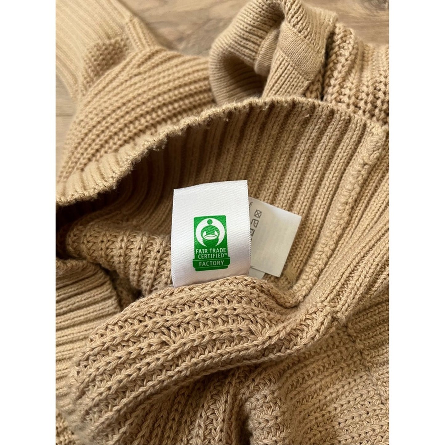 J Crew Collared Ribbed Sweater Beige Long Sleeve Pullover Size Small
