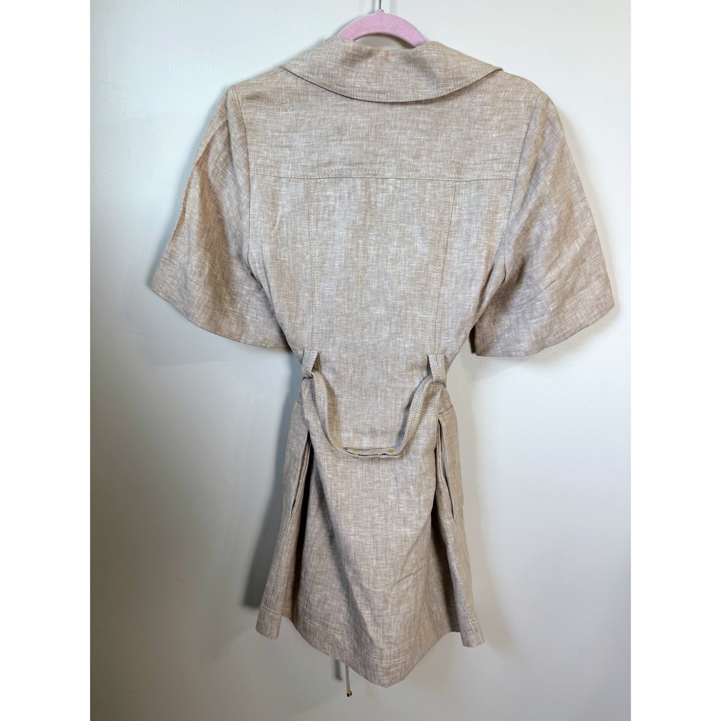 NEW NWT Aje. Morgan Mini Dress in Dune Beige US Size 2