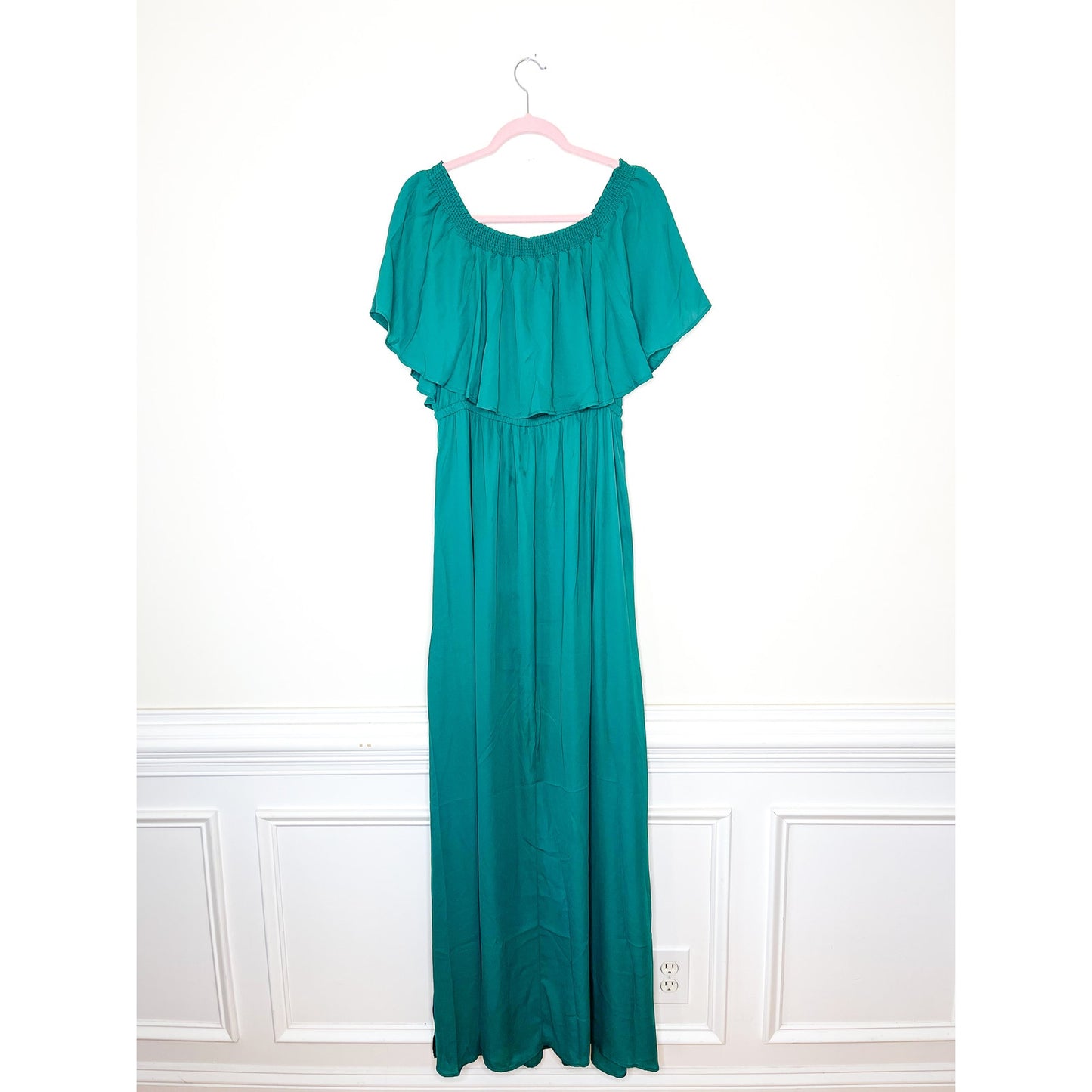 Show Me Your Mumu Hacienda Maxi Dress in Hunter Green Size XXL