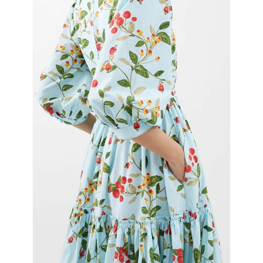 Agua By Agua Bendita Miel Floral Dress Multi Size XS