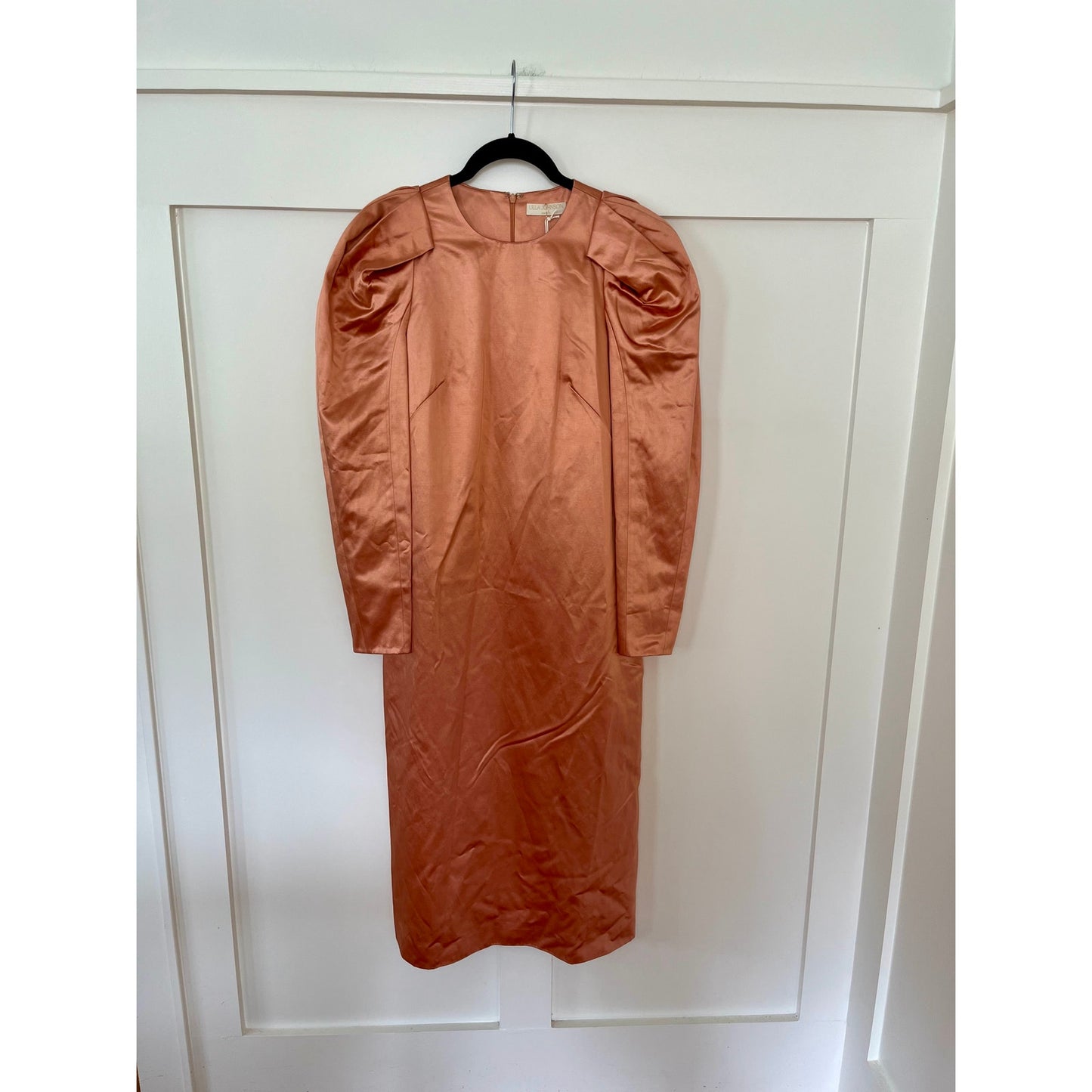 NEW NWT Ulla Johnson Silvana Long Sleeve Midi Dress Copper Size 2