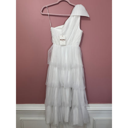 NEW NWT Show Me Your Mumu Cupcake Dress in White Tulle XS