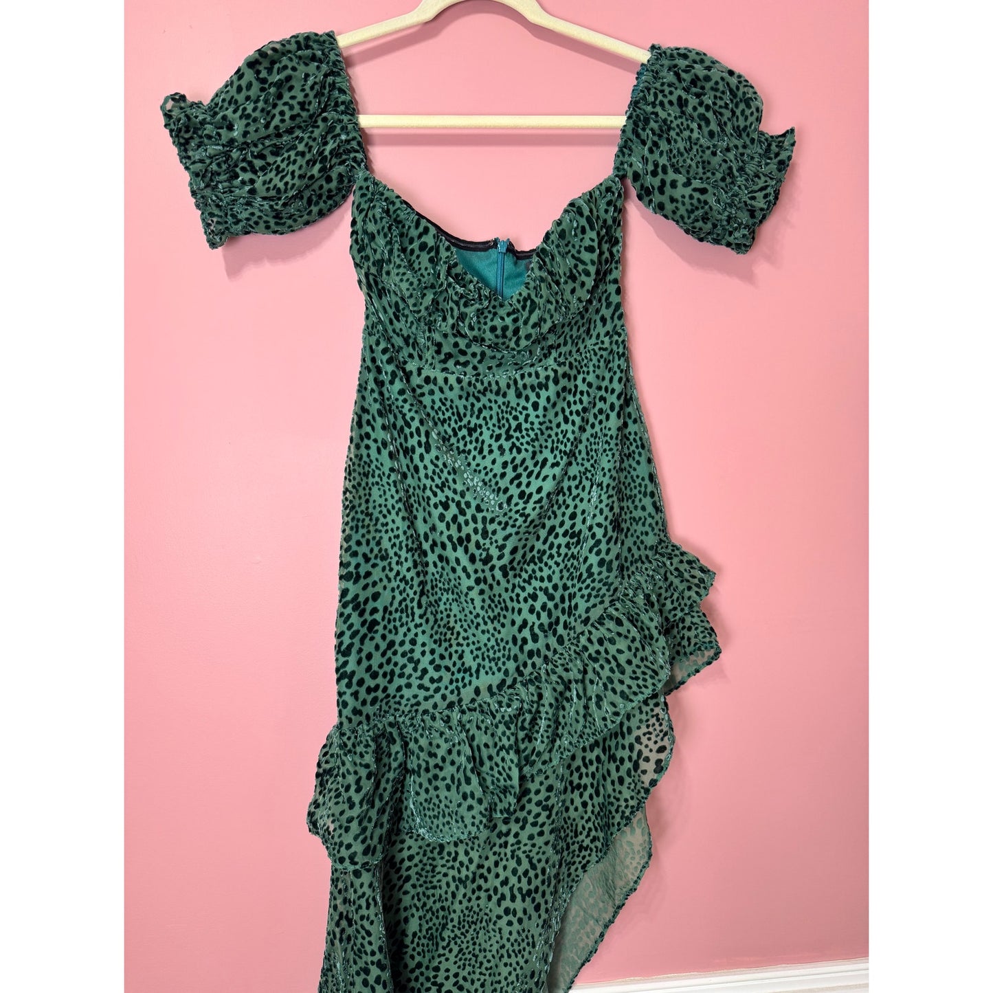 Majorelle Kayleigh Dress in Deep Teal XS