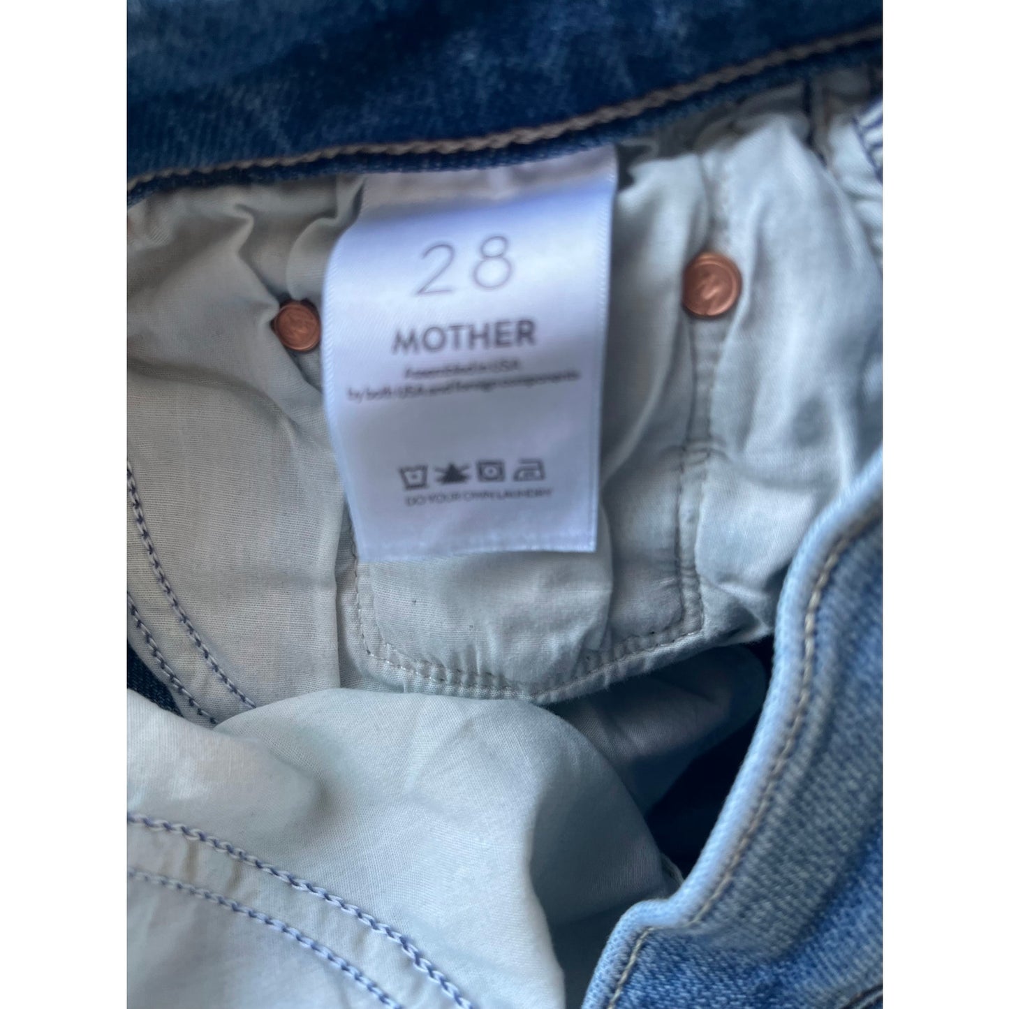 Mother The Tripper Ankle Fray Denim Size 28