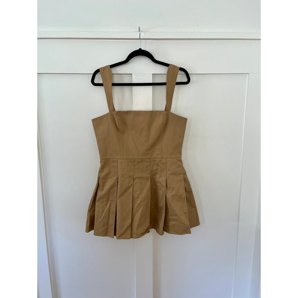 Amanda Uprichard Mercy Skort Romper Khaki Size Medium