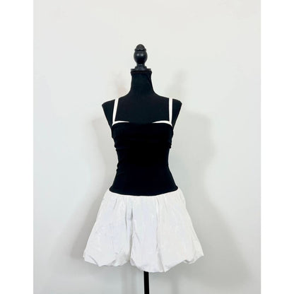 Show Me Your‎ Mumu Tiffany Skort Dress in Black & White Size Small Mini Stretch
