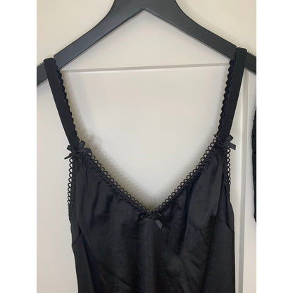For Love & Lemons Mini Dress With Slip in Black Medium Floral Short Sleeve