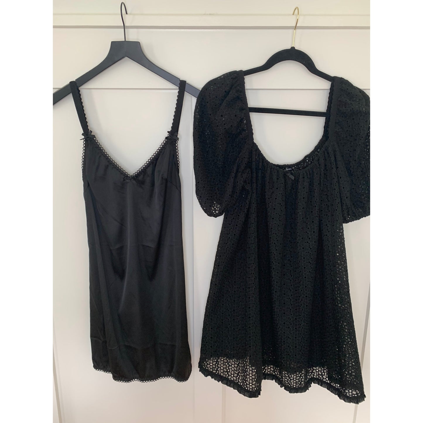 For Love & Lemons Mini Dress With Slip in Black Medium Floral Short Sleeve