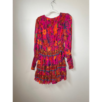 NEW NWT Farm Rio Tropical Tapestry Pink Mini Dress Size XS