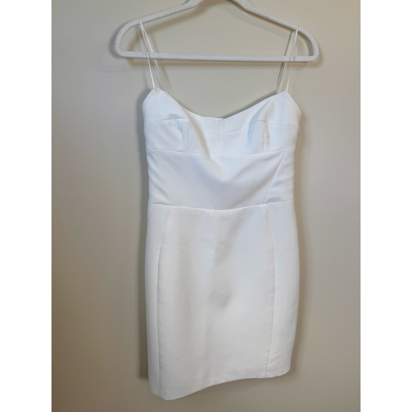 NEW NWT Amanda Uprichard Ivy Mini Dress in White Size Medium