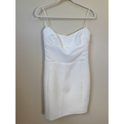 NEW NWT Amanda Uprichard Ivy Mini Dress in White Size Medium