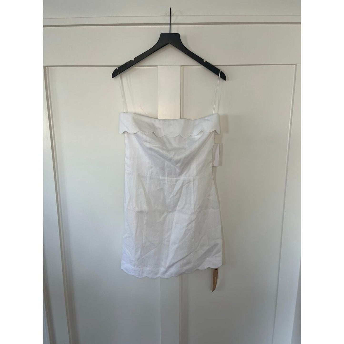 Reformation Isles Linen Dress White Size‎ 10