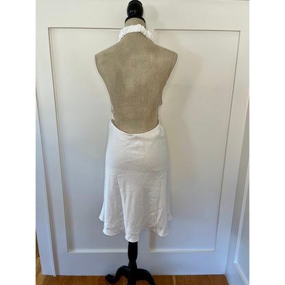 Show Me Your Mumu Jasmine Halter Mini Dress White Size XL
