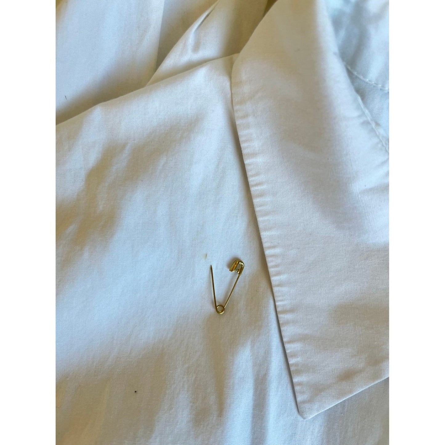 MM La Fleur New York White Button Up Shirt Classic Collar Long Sleeve Top Size 2