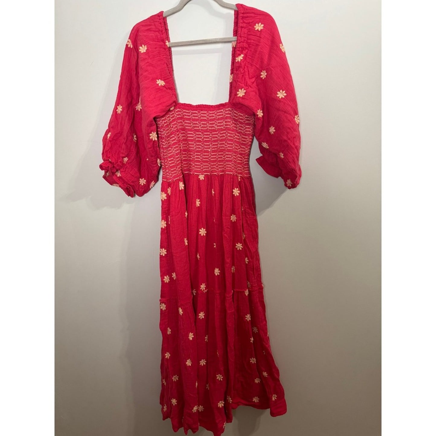 Free People Dress Watermelon Wedge Pink