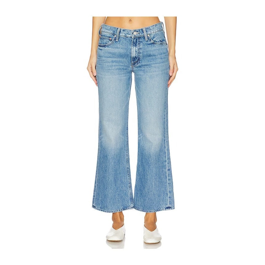 NEW NWT MOTHER Bookie Flood Jeans in Puzzled Size 30