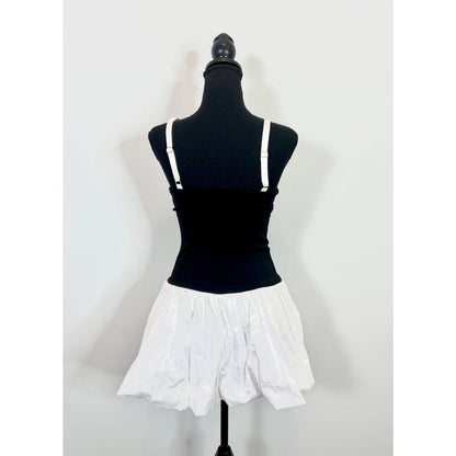 Show Me Your‎ Mumu Tiffany Skort Dress in Black & White Size Small Mini Stretch