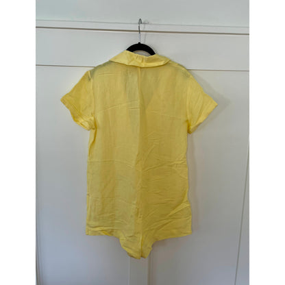 NEW Show Me Your Mumu Bicoastal Blazer Romper Butter Yellow Size Medium