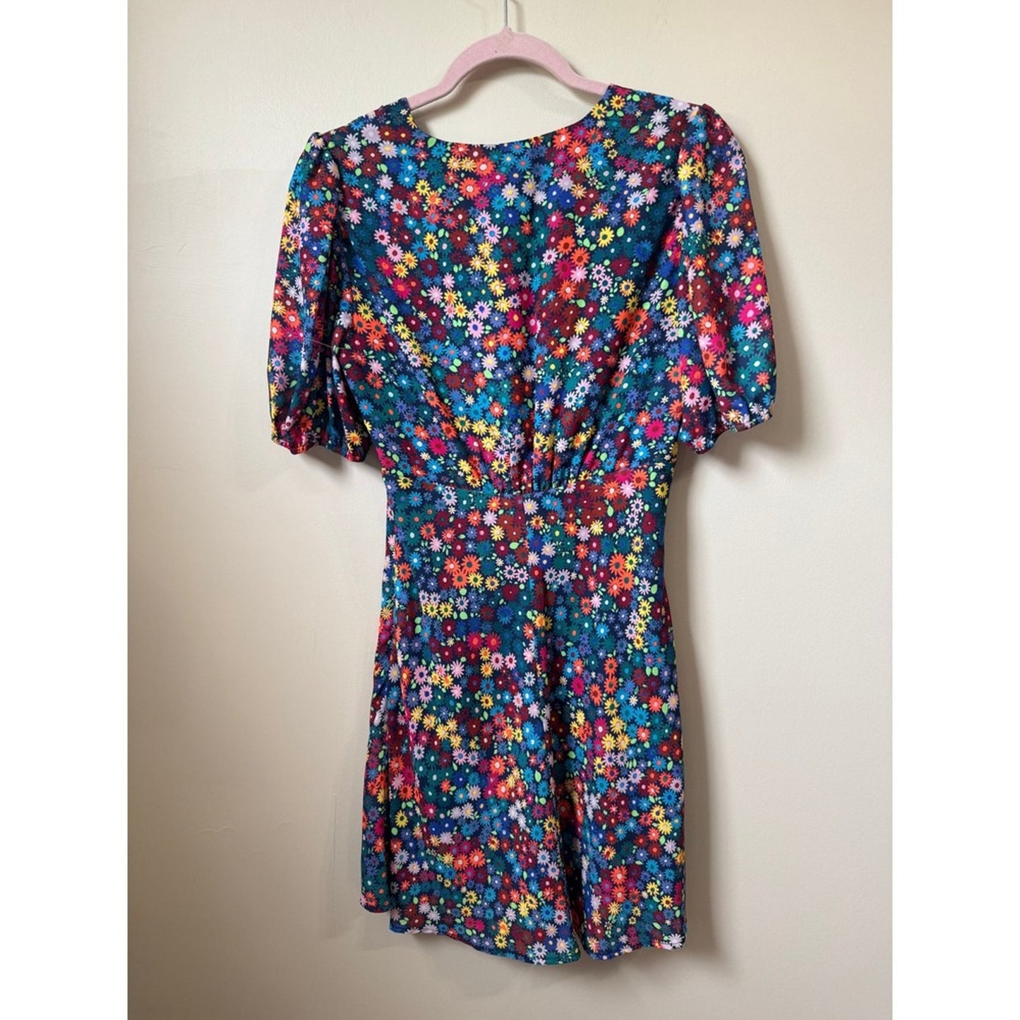 STAUD MILLA MINI MULTI FLORAL DRESS SZ 6