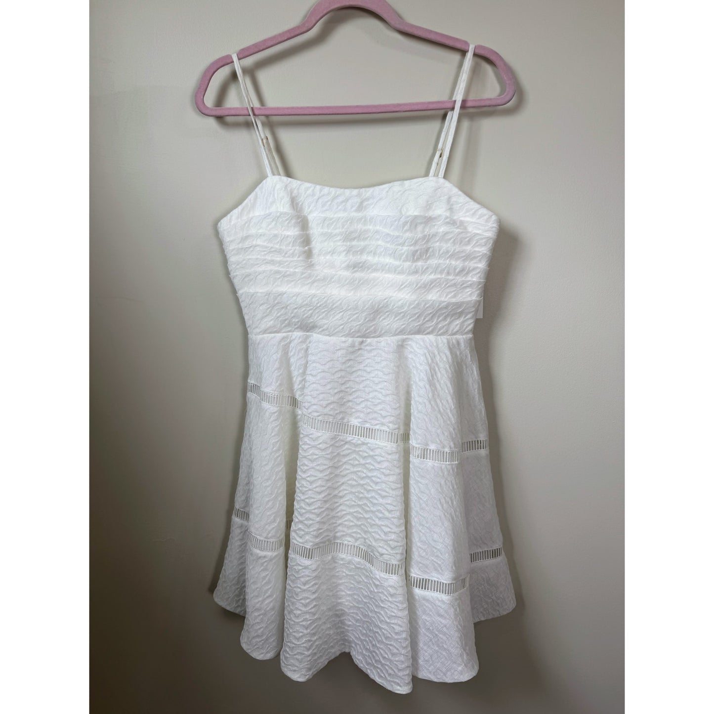 NEW NWT Aje. Cinque Jacuard Mini Dress White US Size 6