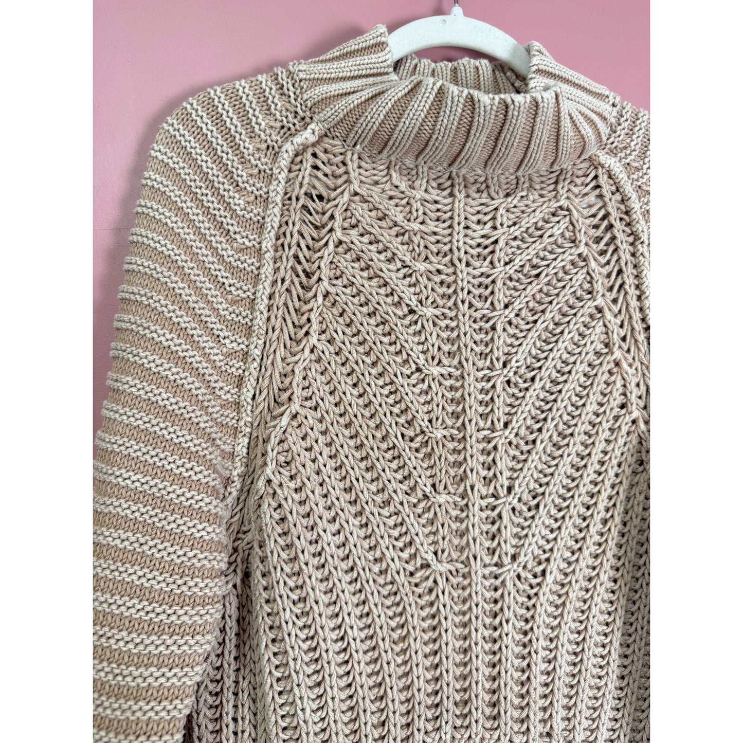 Free People Sweetheart Sweater in Sand Castle Size Small
