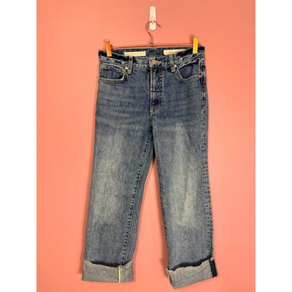 Pilcro Anthropologie Folio Ultra High-Rise Cuffed Jeans Size 25