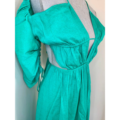 Cult Gaia Charlize Dress in Erba Medium 3/4 Sleeve Cutout Lined Pockets Party