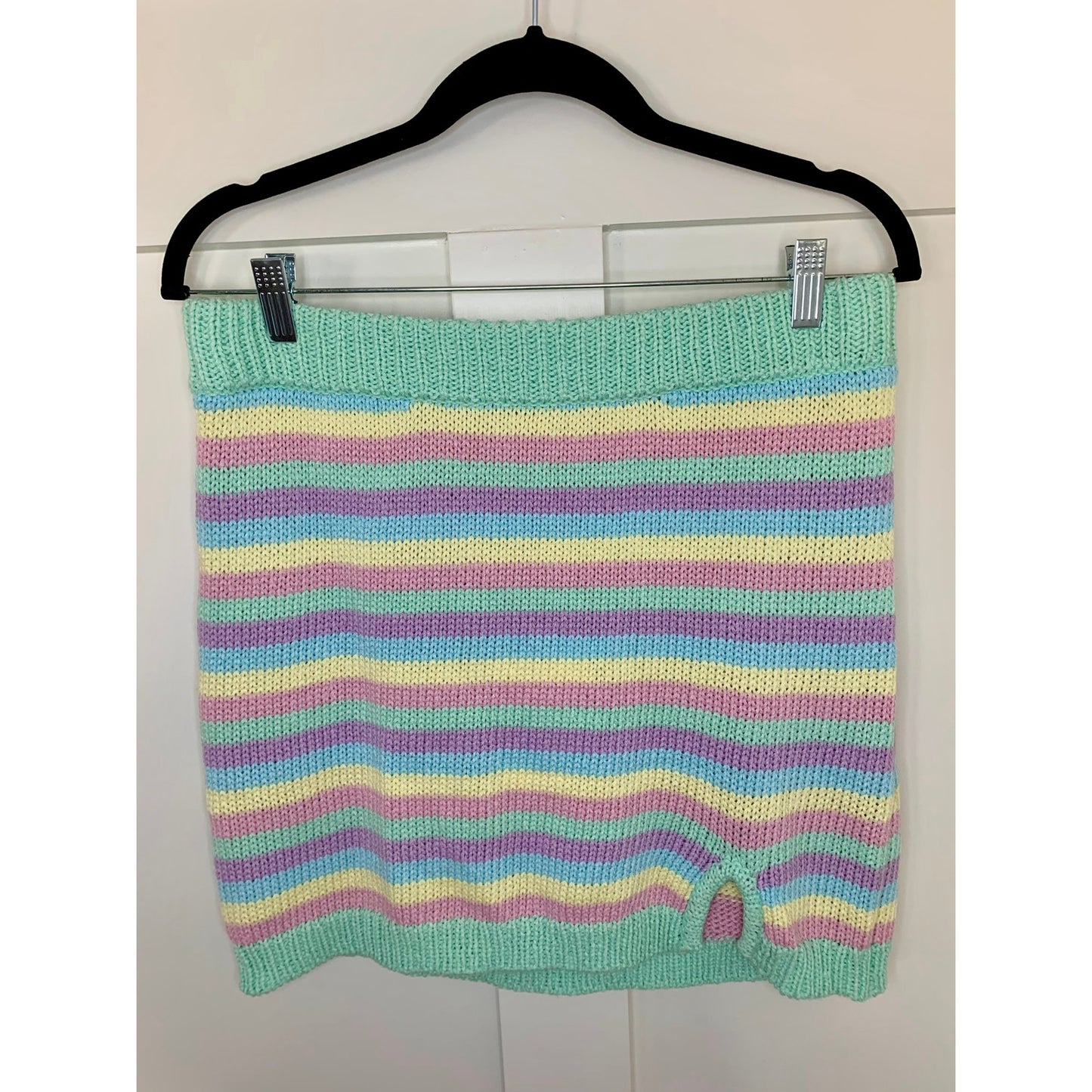 Show Me Your Mumu 3 Piece Nineties Knit Set in Pastel Dream Size M/L Striped