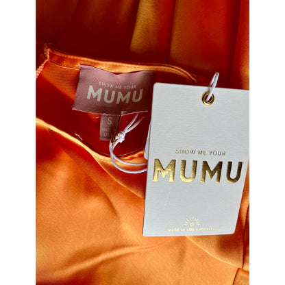 Show Me Your Mumu Sarah Mid Dress Orange Size Small