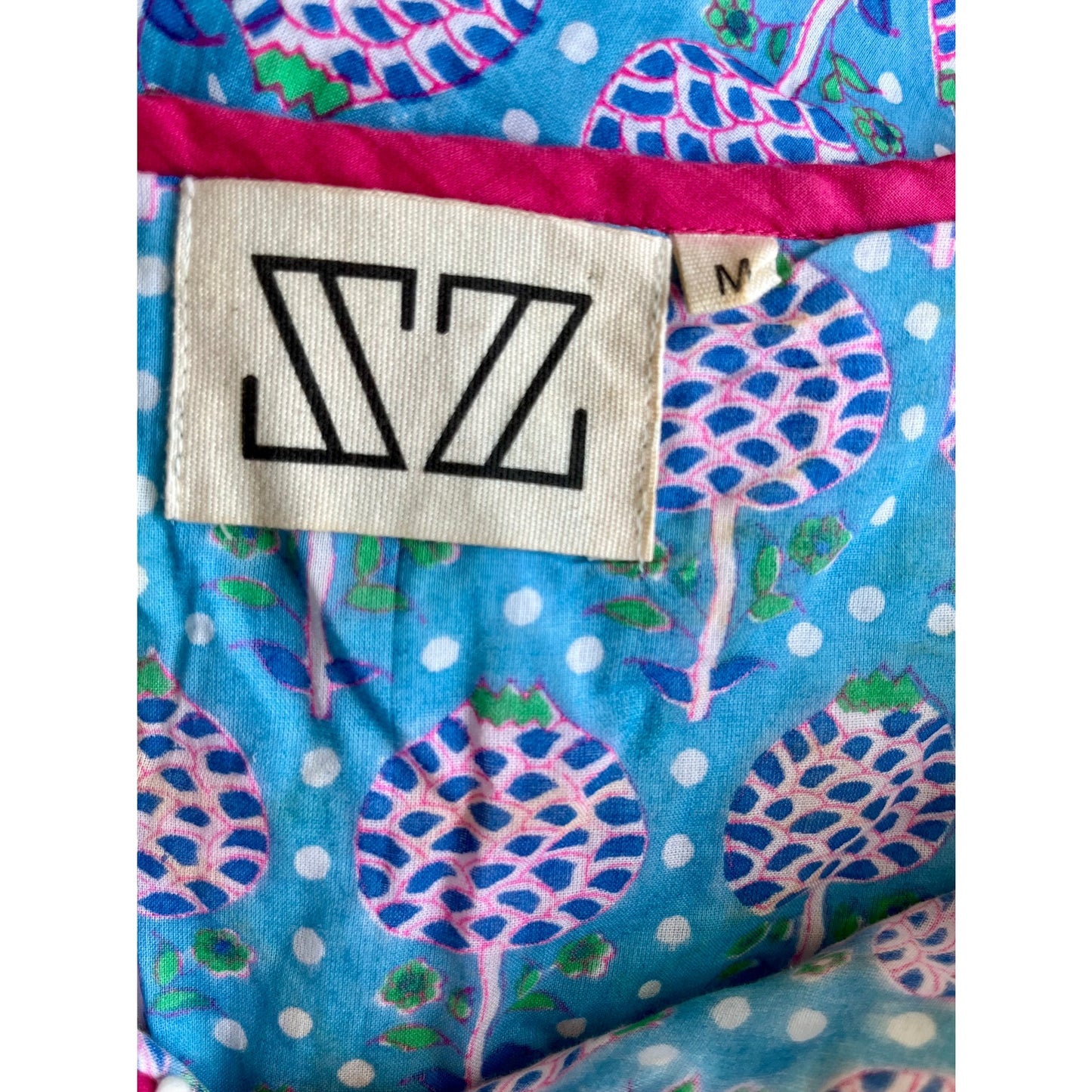 SZ Blockprints Jodhpur Dress Blue Multi Size Medium
