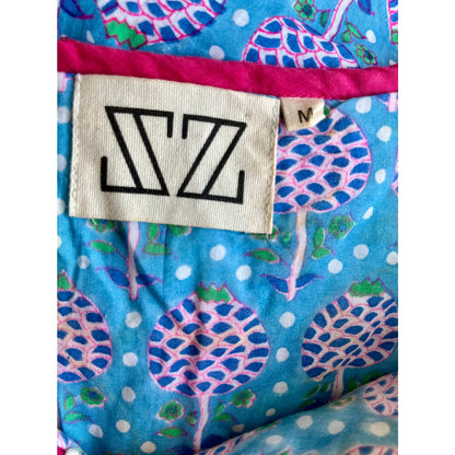SZ Blockprints Jodhpur Dress Blue Multi Size Medium
