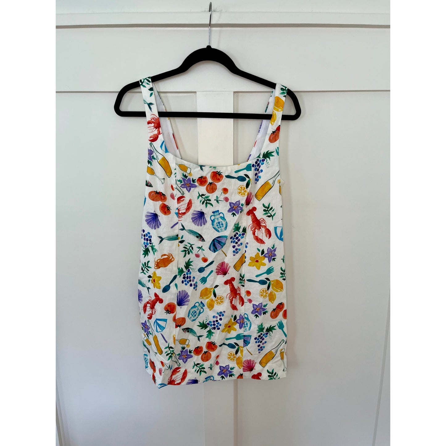 NEW Show Me Your Mumu Steph Mini Dress Italian Picnic Linen Size Small