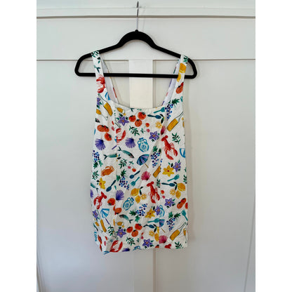 NEW Show Me Your Mumu Steph Mini Dress Italian Picnic Linen Size Small