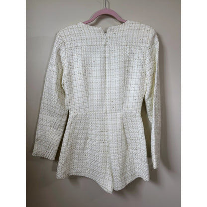 NEW NWT Amanda Uprichard Fallon Romper in White Size Small