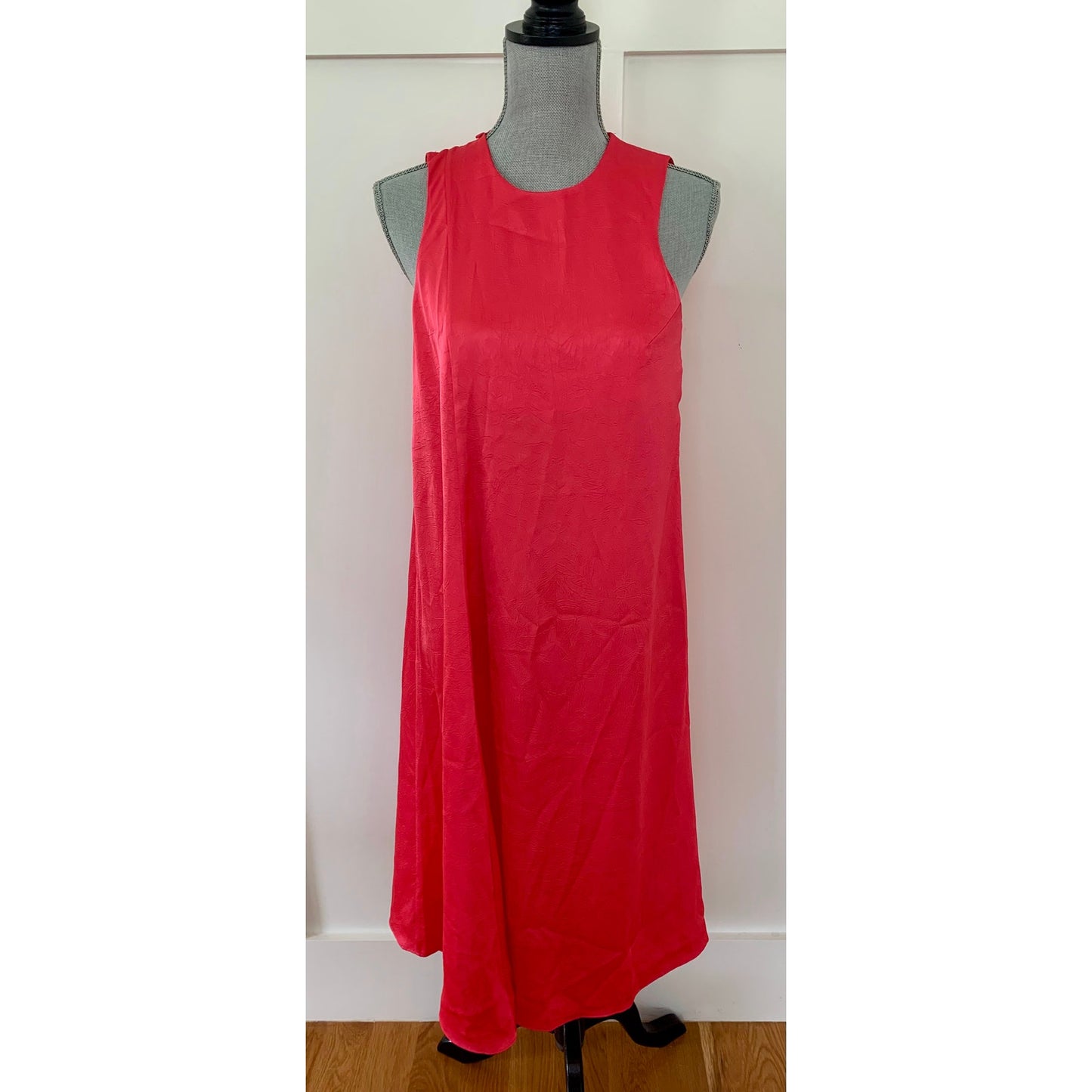 Baum Und Pferdgarten Amami Satin Shift Dress in Bright Pink Size 34 Sleeveless
