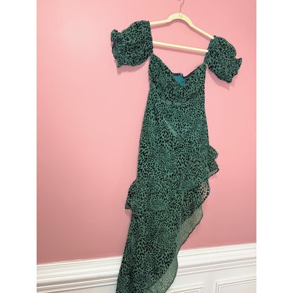 Majorelle Kayleigh Dress in Deep Teal XS