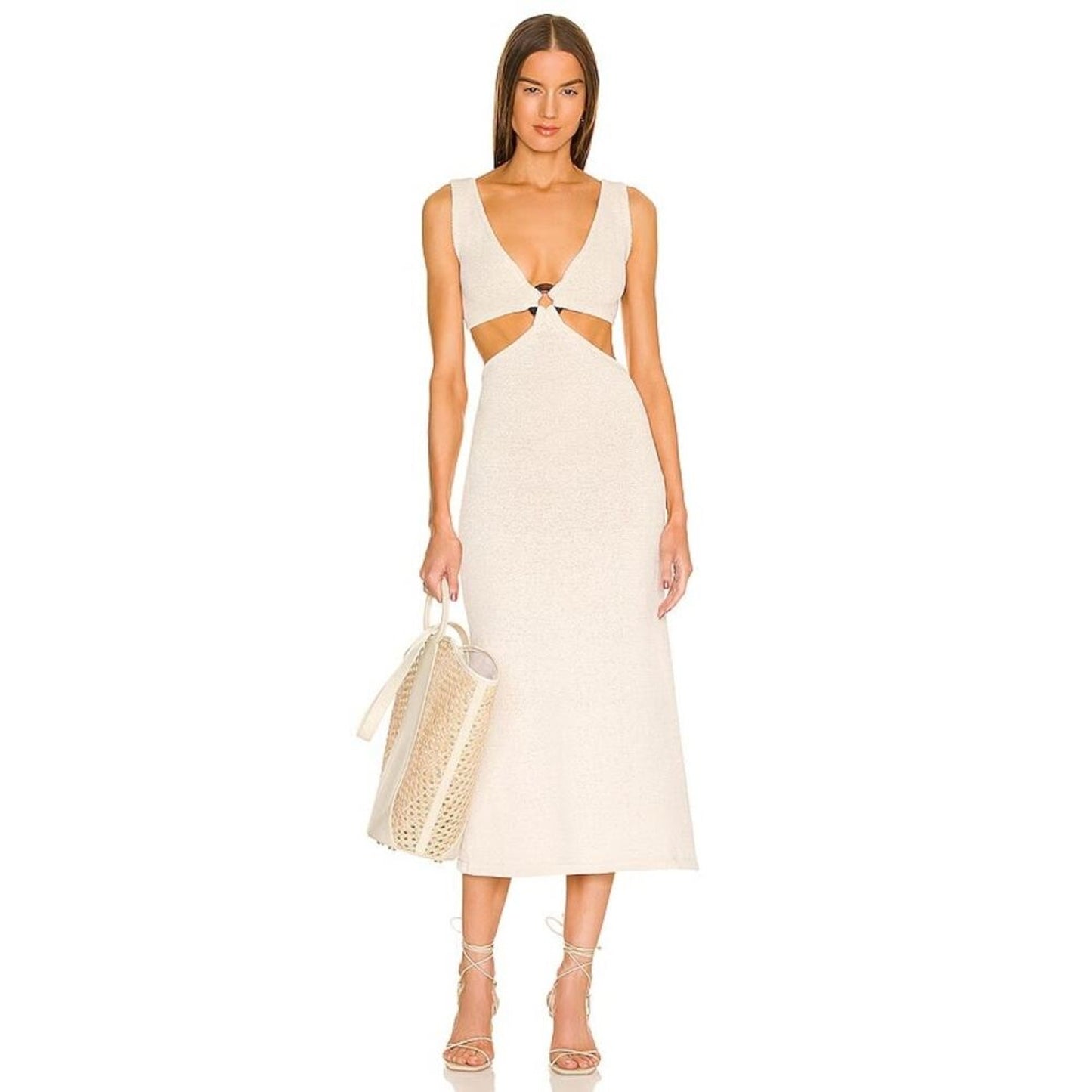 Cult Gaia Bank‎ Knit Dress Off White Size XL
